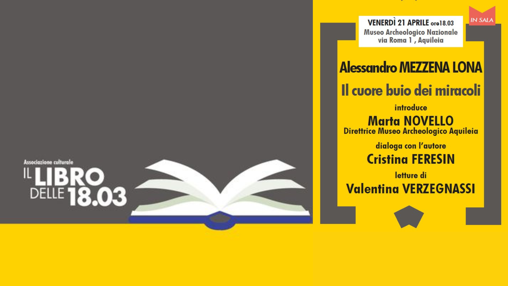 Il libro delle 18:03 al MAN Aquileia